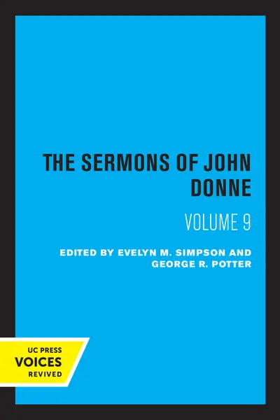 The Sermons of John Donne, Volume IX book cover