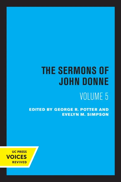 The Sermons of John Donne, Volume V book cover