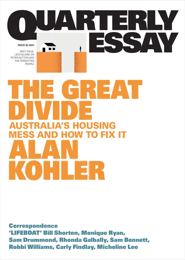 The Great Divide by Alan Kohler cover