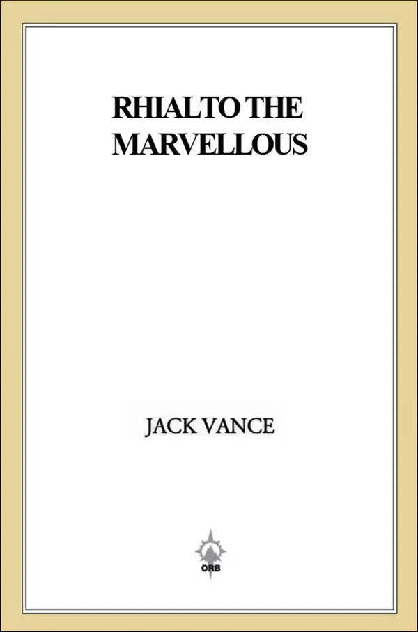 Rhialto the Marvellous by Jack Vance cover