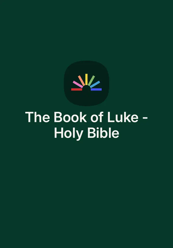 The Book of Luke - Holy Bible by Luke cover