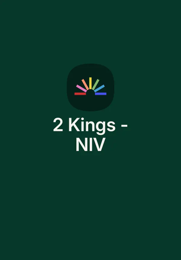 2 Kings - NIV by Anonymous cover