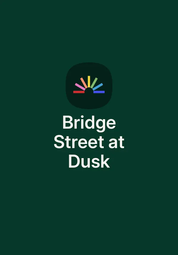 Bridge Street at Dusk by Tom Sexton cover