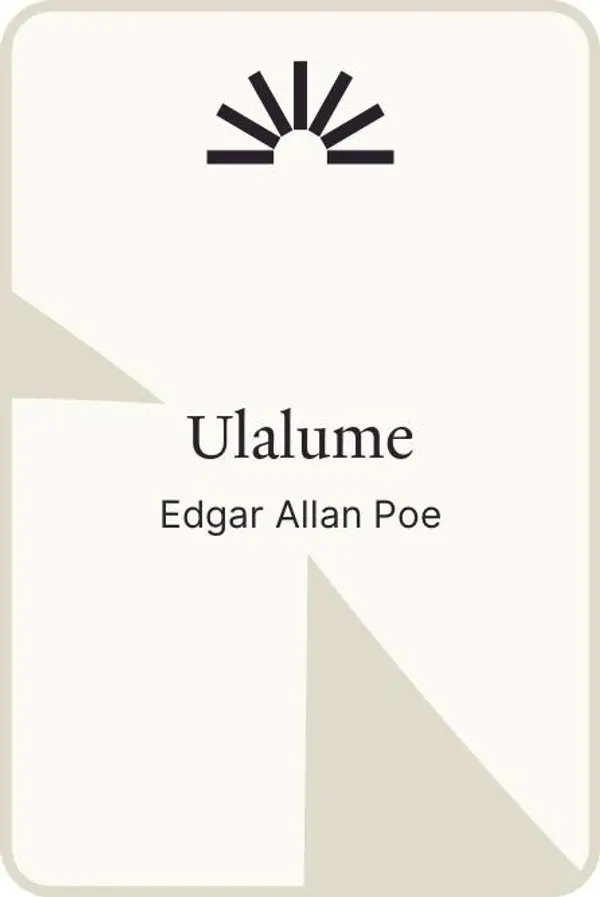 Ulalume by Edgar Allan Poe cover