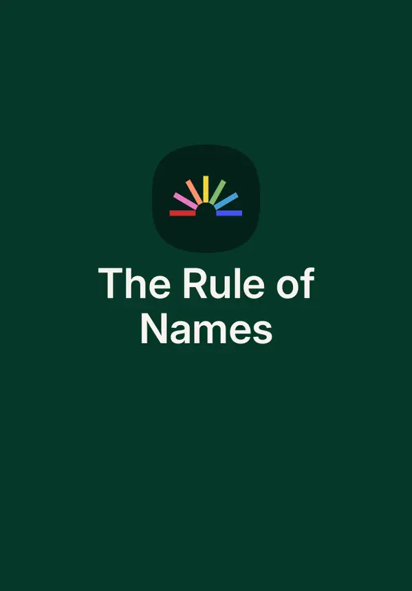 The Rule of Names by Ursula K. Le Guin cover