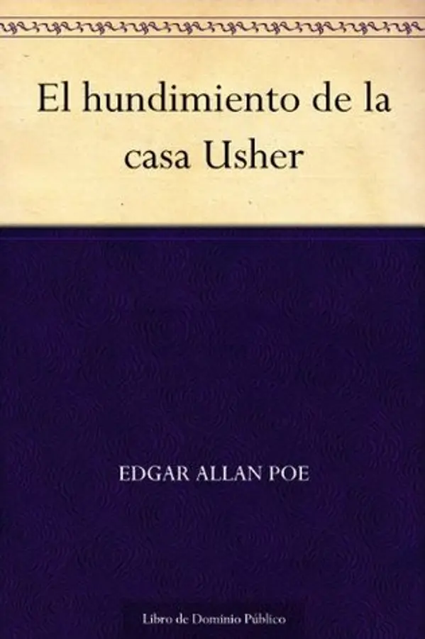 El hundimiento de la casa Usher by Edgar Allan Poe cover