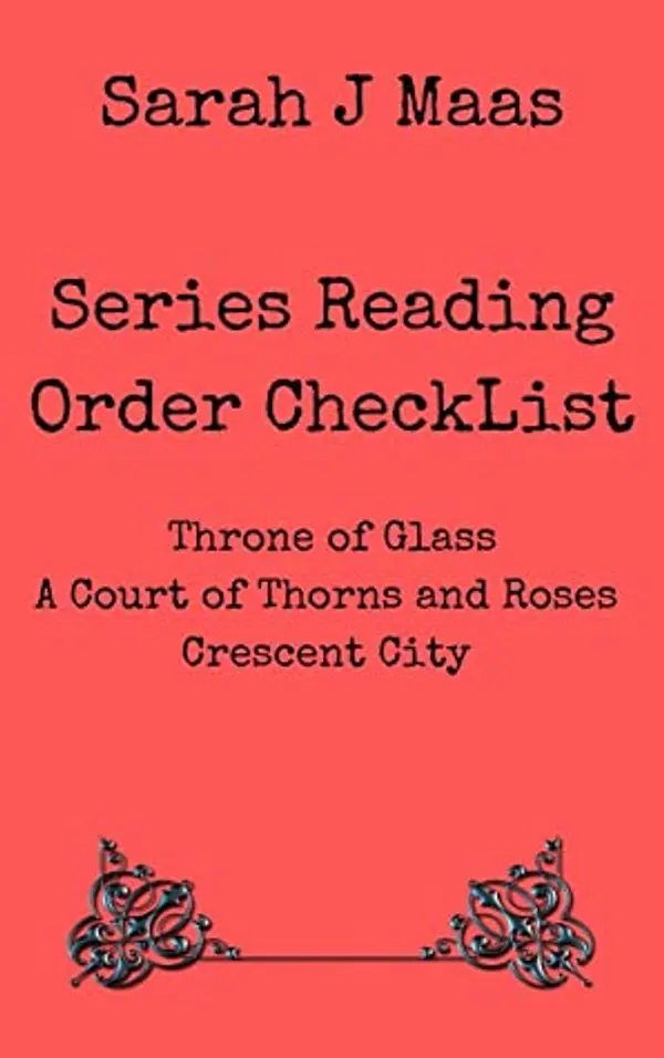 Sarah J Maas Series Reading Order Checklist by Pocket Checklists cover