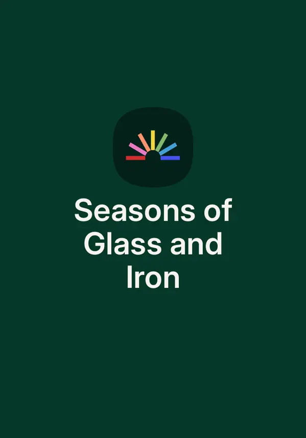 Seasons of Glass and Iron by Amal El-Mohtar cover