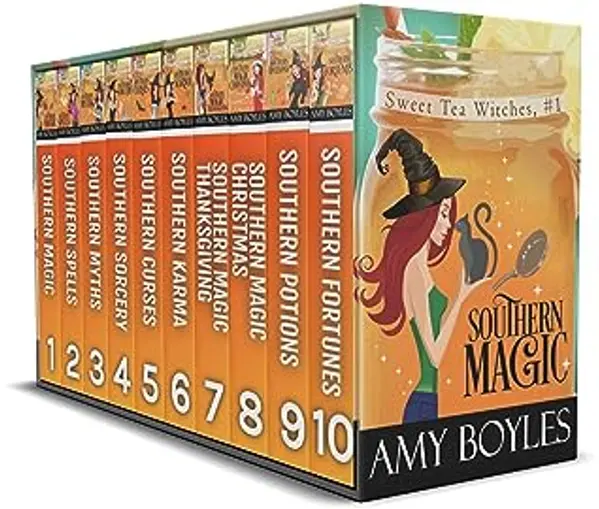 Sweet Tea Witch Mysteries Books 1-10: Hysterical Southern Cozy Mysteries by Amy Boyles cover