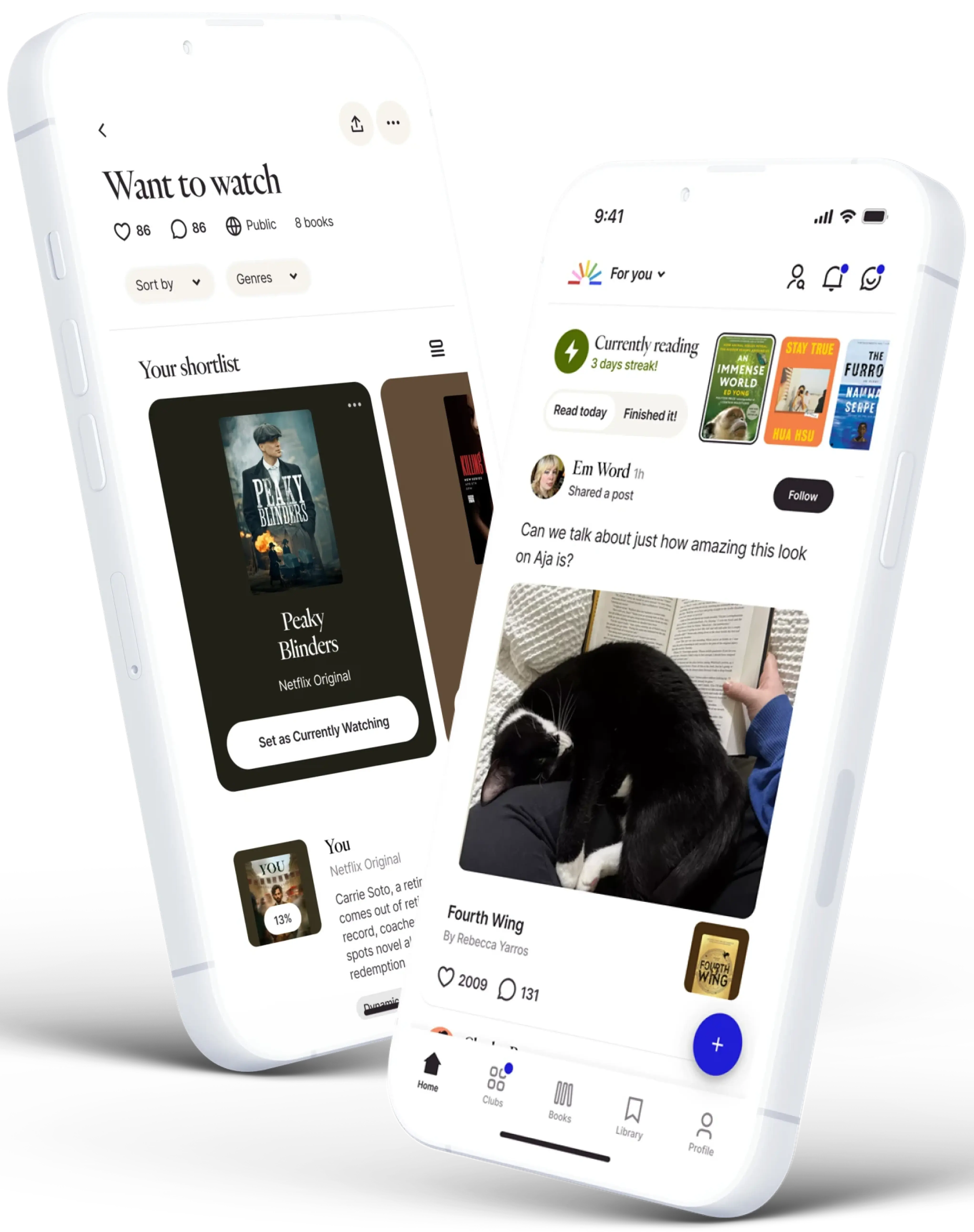fable app iphone mockup