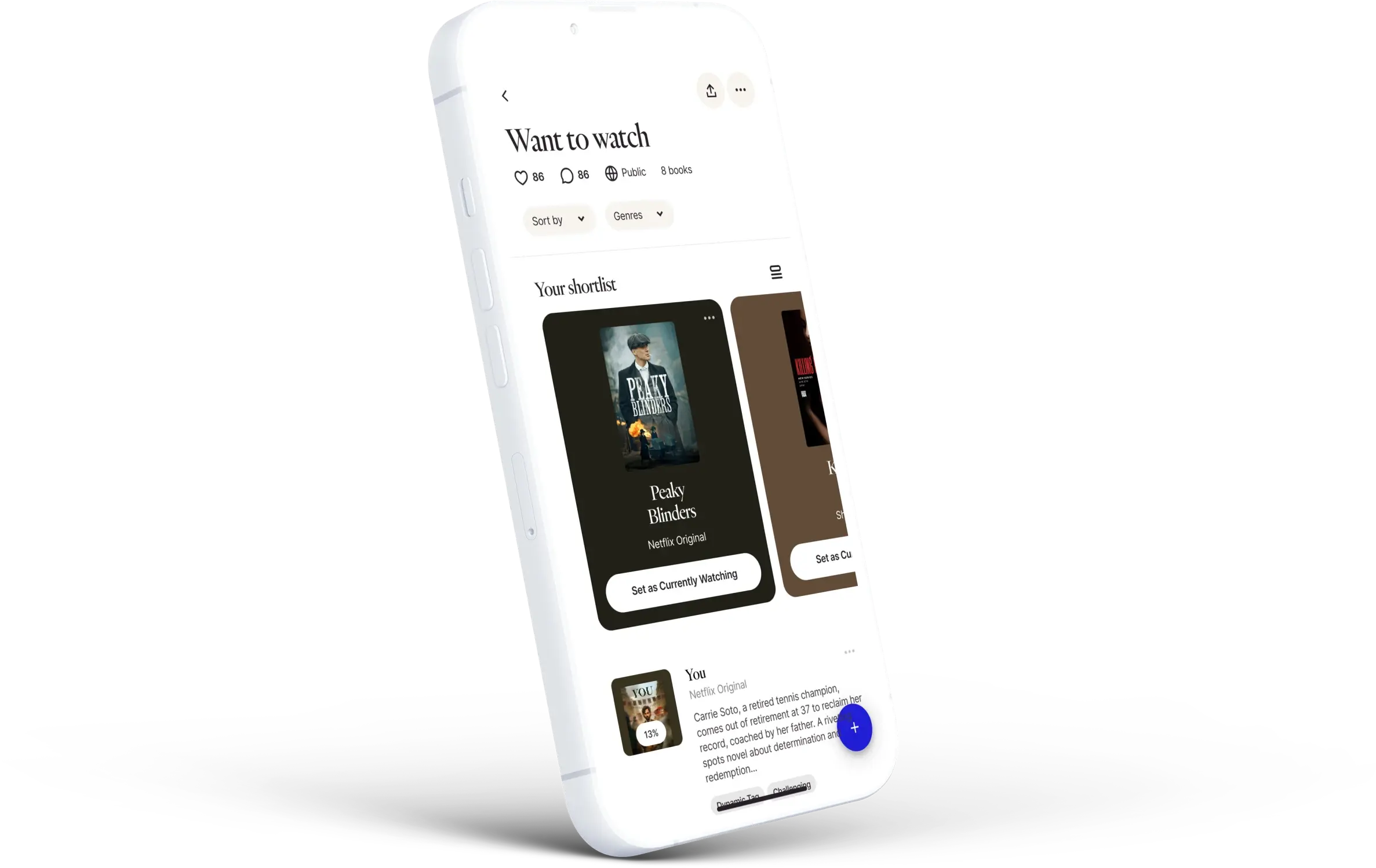 fable app iphone mockup left